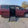 Red Chrysler Pacifica with Driverge Side Entry Automatic Fold Out conversion