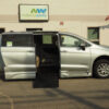 Silver Chrysler Voyager with BraunAbility Side Entry Automatic Fold Out conversion
