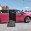 Red Honda Odyssey with BraunAbility Side Entry Automatic In Floor conversion