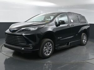 Black Toyota Sienna with BraunAbility Side Entry Automatic Fold Out conversion