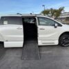 White Honda Odyssey with Vantage Mobility Side Entry Automatic In Floor conversion
