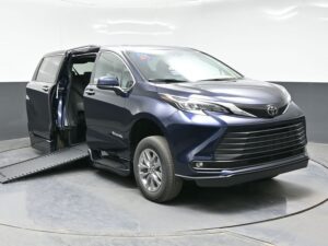 Blue Toyota Sienna with BraunAbility Side Entry Automatic In Floor conversion