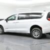 White Chrysler Voyager with BraunAbility Rear Entry Manual Fold Out conversion