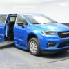 Blue Chrysler Pacifica with BraunAbility Side Entry Automatic Fold Out conversion