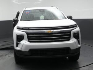 White Chevrolet Traverse with BraunAbility Side Entry Automatic In Floor conversion