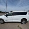White Chrysler Voyager with BraunAbility Rear Entry Manual Fold Out conversion