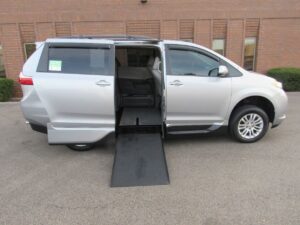 Silver Toyota Sienna with Vantage Mobility Side Entry Automatic In Floor conversion