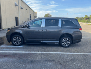Brown Honda Odyssey with Vantage Mobility Side Entry Automatic In Floor conversion