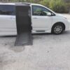 White Toyota Sienna with BraunAbility Side Entry Automatic In Floor conversion