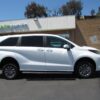 White Toyota Sienna with Vantage Mobility Rear Entry Manual Fold Out conversion