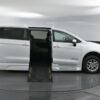 White Chrysler Voyager with BraunAbility Side Entry Automatic Fold Out conversion