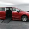 Red Chrysler Pacifica with BraunAbility Side Entry Automatic Fold Out conversion