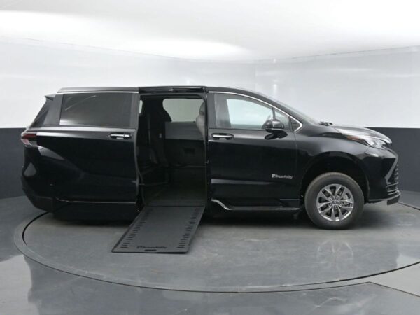 Black Toyota Sienna with BraunAbility Side Entry Automatic In Floor conversion