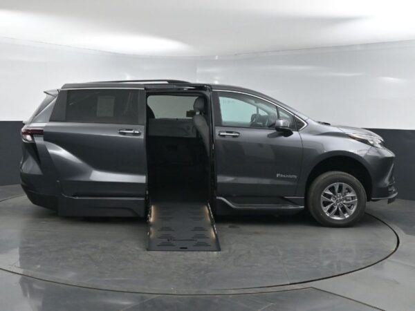Grey Toyota Sienna with BraunAbility Side Entry Automatic Fold Out conversion