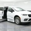White Chrysler Pacifica with BraunAbility Side Entry Automatic Fold Out conversion