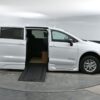 White Chrysler Pacifica with BraunAbility Side Entry Automatic In Floor conversion