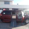 Red Toyota Sienna with Vantage Mobility Side Entry Automatic In Floor conversion