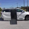 White Toyota Sienna with BraunAbility Side Entry Automatic Fold Out conversion