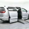 Silver Chrysler Pacifica with BraunAbility Side Entry Automatic Fold Out conversion