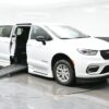 White Chrysler Pacifica with BraunAbility Side Entry Automatic Fold Out conversion