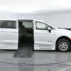 White Chrysler Voyager with BraunAbility Side Entry Automatic Fold Out conversion