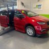 Red Chrysler Pacifica with BraunAbility Side Entry Automatic Fold Out conversion