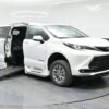 White Toyota Sienna with BraunAbility Side Entry Automatic Fold Out conversion