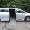 Silver Honda Odyssey with BraunAbility Side Entry Automatic Fold Out conversion