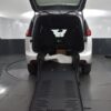 White Chrysler Voyager with BraunAbility Rear Entry Manual Fold Out conversion