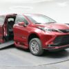 Red Toyota Sienna with BraunAbility Side Entry Automatic In Floor conversion