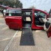 Red Chrysler Pacifica with Driverge Side Entry Automatic Fold Out conversion