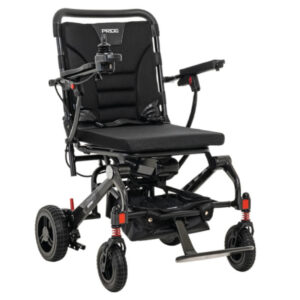 Jazzy Carbon Travel Power Wheelchair in Black