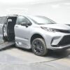 Silver Toyota Sienna with BraunAbility Side Entry Automatic Fold Out conversion