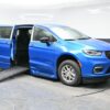 Blue Chrysler Pacifica with BraunAbility Side Entry Automatic Fold Out conversion