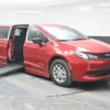 Red Chrysler Voyager with BraunAbility Side Entry Automatic Fold Out conversion