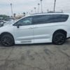 White Chrysler Pacifica with Vantage Mobility Side Entry Automatic In Floor conversion