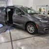 Grey Chrysler Pacifica with Driverge Side Entry Automatic Fold Out conversion