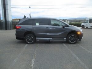 Grey Honda Odyssey with BraunAbility Side Entry Automatic In Floor conversion