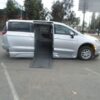 Silver Chrysler Voyager with BraunAbility Side Entry Automatic In Floor conversion