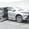 Silver Toyota Sienna with BraunAbility Side Entry Automatic Fold Out conversion