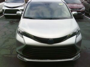 Silver Toyota Sienna with Driverge Rear Entry Manual Fold Out conversion