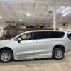 Silver Chrysler Voyager with BraunAbility Side Entry Automatic In Floor conversion