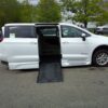 White Chrysler Voyager with BraunAbility Side Entry Automatic Fold Out conversion
