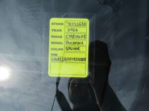 Silver Chrysler Pacifica with Driverge Side Entry Automatic Fold Out conversion