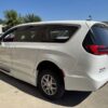 White Chrysler Pacifica with BraunAbility Side Entry Automatic Fold Out conversion