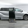 Silver Toyota Sienna with BraunAbility Side Entry Automatic Fold Out conversion