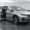 Silver Honda Odyssey with BraunAbility Side Entry Automatic In Floor conversion