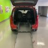 Red Chrysler Pacifica with Driverge Rear Entry Manual Fold Out conversion