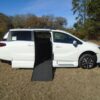 White Honda Odyssey with Vantage Mobility Side Entry Automatic In Floor conversion