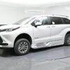 White Toyota Sienna with BraunAbility Side Entry Automatic Fold Out conversion